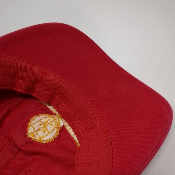 The National II Slideback Hat Red One Size Adjustable Embroidered ADG - Picture 8 of 9